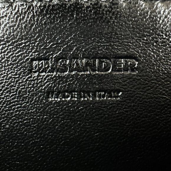 JIL SANDER Tradition Mini Snakeskin Chain Crossbody Bag in Ivory - Picture 8 of 12